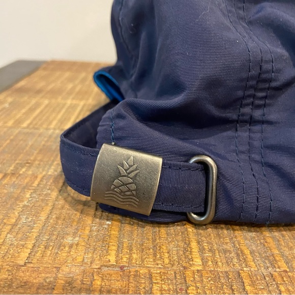 Chubbies Nylon Strapback Hat Cap Rope Brim Blue Adjustable Adult Preppy Boat - Picture 6 of 10